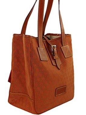 Dooney & Bourke Signature Jacquard Canvas & Leather SP144 EX Shoulder Tote